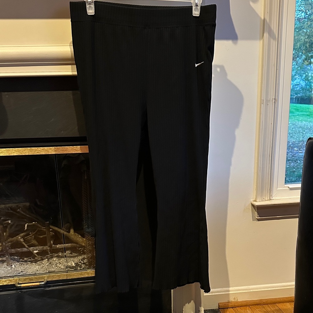 Nike Women's Black Ribbed Track Pants